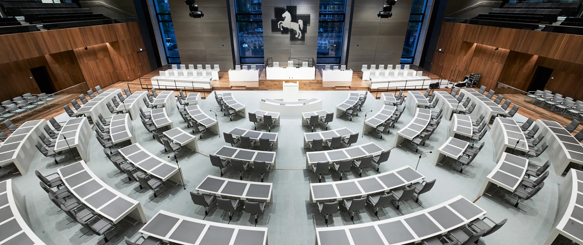Branding - Lower Saxony’s State Parliament in Hannover - auditorium overview