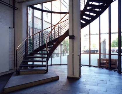 service centre and academy of public administration - Revitalisation and conversion - Work centre Weststadt Ludwigsburg - indoor stair