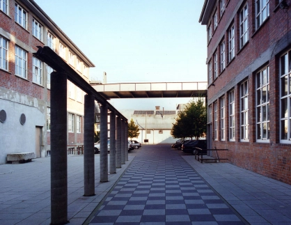 service centre and academy of public administration - Revitalisation and conversion - Work centre Weststadt Ludwigsburg - backyard overview