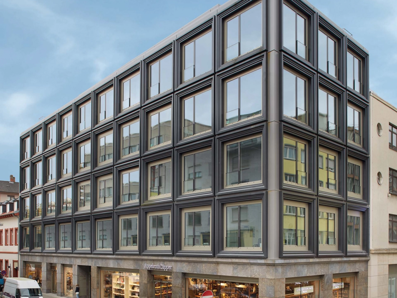 Geschäftshaus Büro P5  Mannheim Neubau Fassade