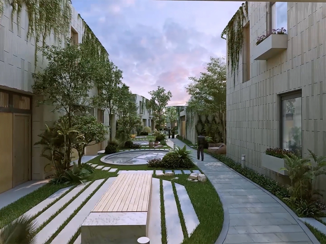Mall - mixed-used with apartments, multiplex cinema and restaurants - Odel Mall Colombo - inner courtyard and facade
