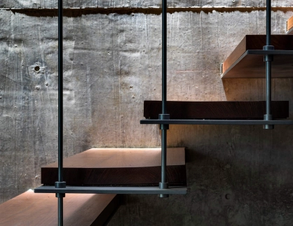 Private Residence Ahmedabad - new construction - indoor - stair - detail