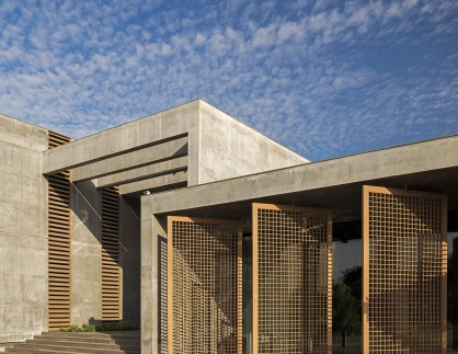 Private Residence Ahmedabad - new construction - terrace - facade design - material - composition