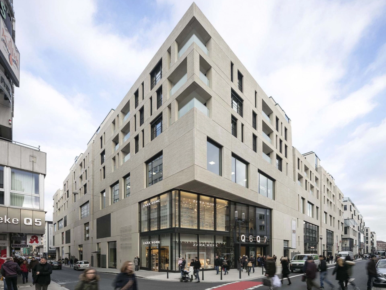 Fassade Details q 6 q 7 Mannheim Neubau
