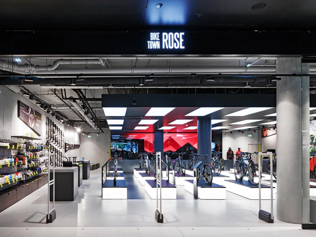 Rose Biketown München Einkaufszentrum MONA Innen