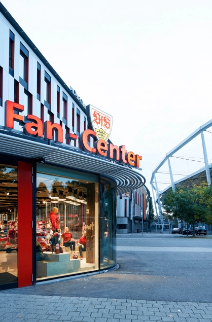 VfB Fan-Center Stuttgart Fassade